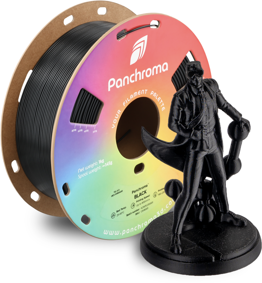 Polymaker  Panchroma CoPE Black, 1,75 mm / 1000 g    Farbenprächtiger Copolyester in Schwarz