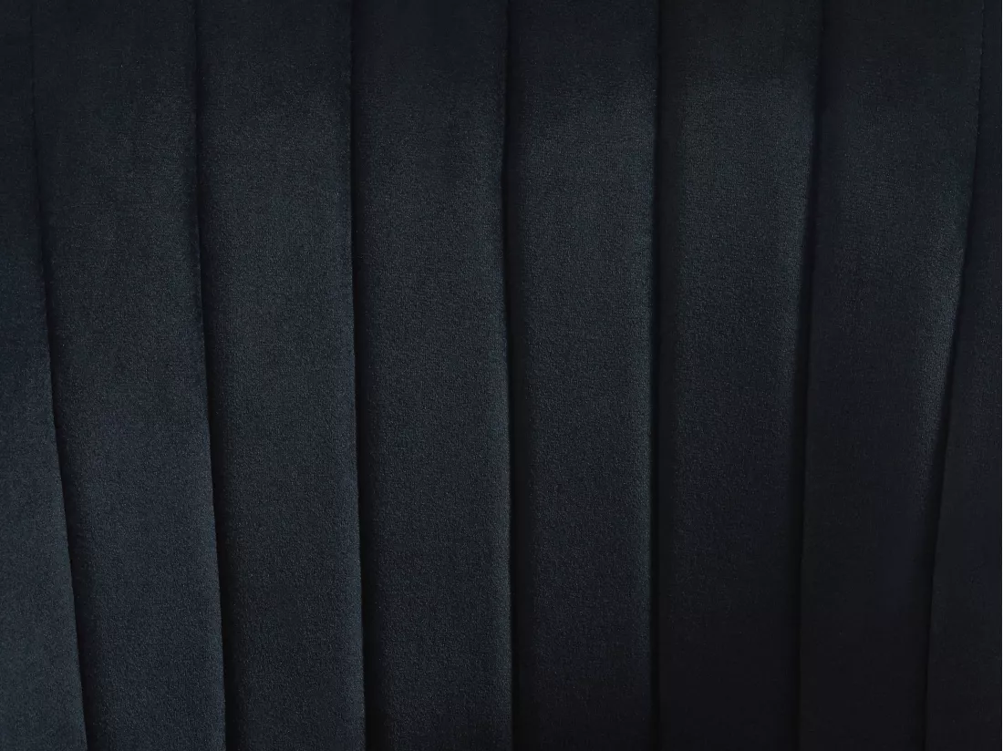 Lot de 6 chaises avec accoudoirs en velours et métal - Noir - IZIALI