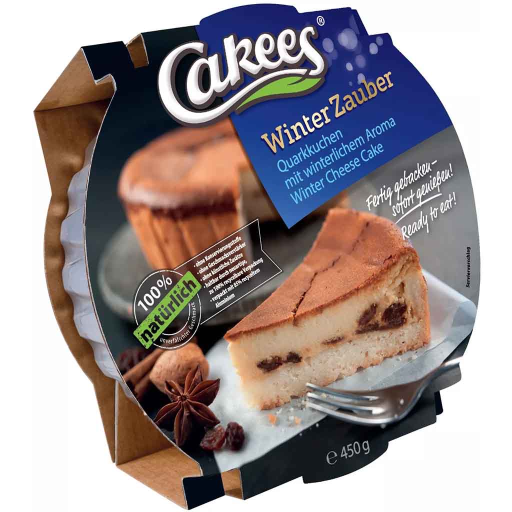 Cakees Winterzauber Quarkkuchen 450g MHD:14.6.25