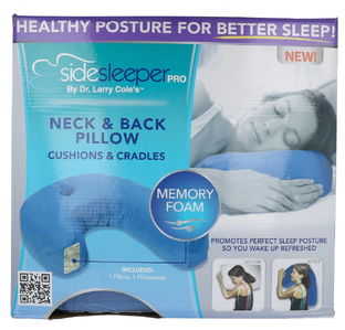 Dr. Larry Cole Side Sleeper Pro Neck & Back Pillow 1ST