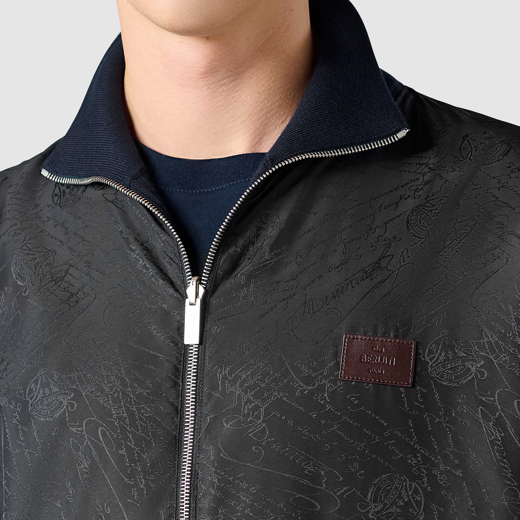 Blouson Reversible En Laine