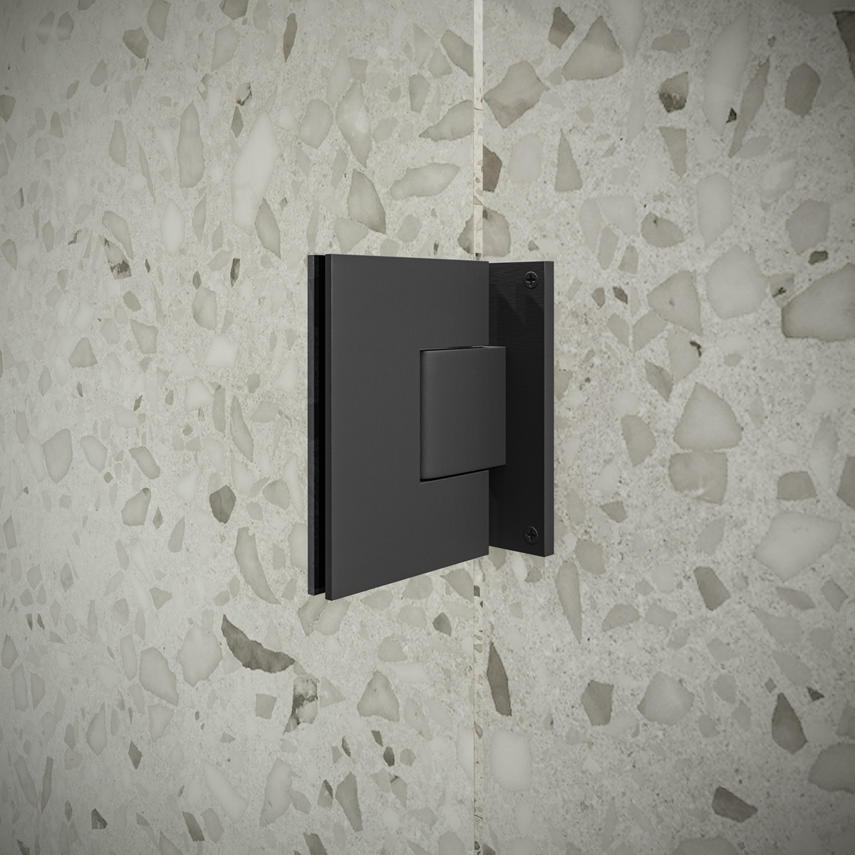 Saniclear Modern douchecabine 80x80 met 80cm deur anti-kalk zwart
