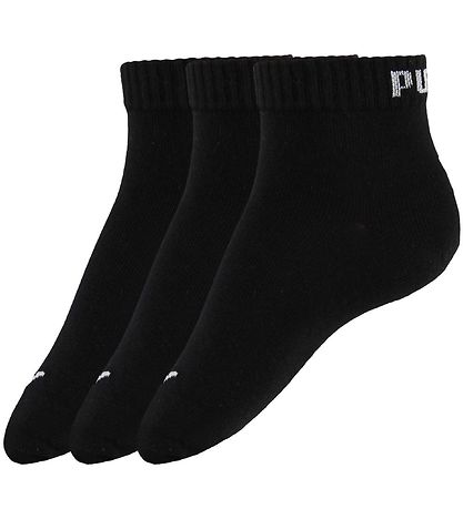 Puma AnkelStrømper - 3-pak - Quarter Plain - Sort
