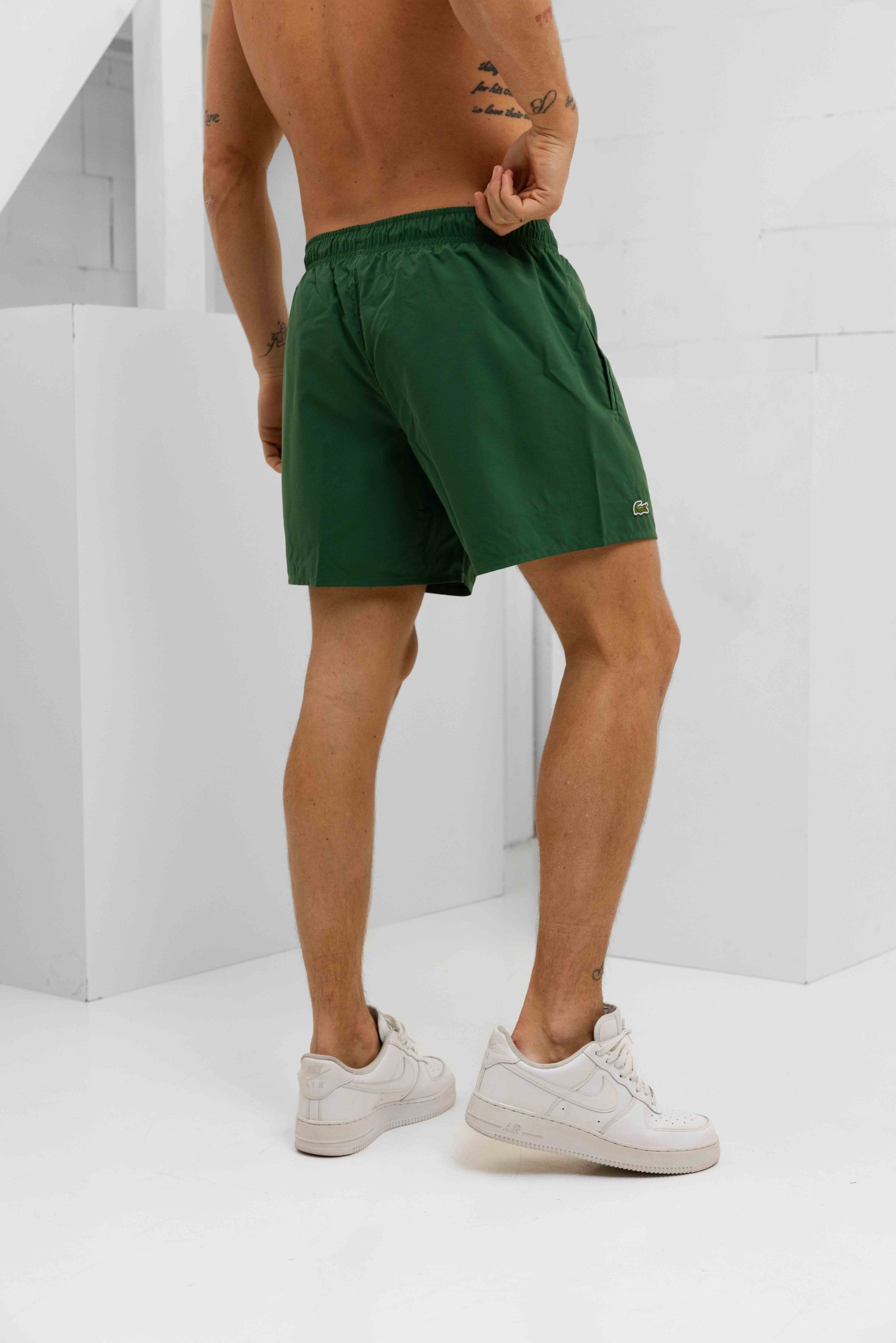 Lacoste Sneldrogende Zwembroek Heren Groen