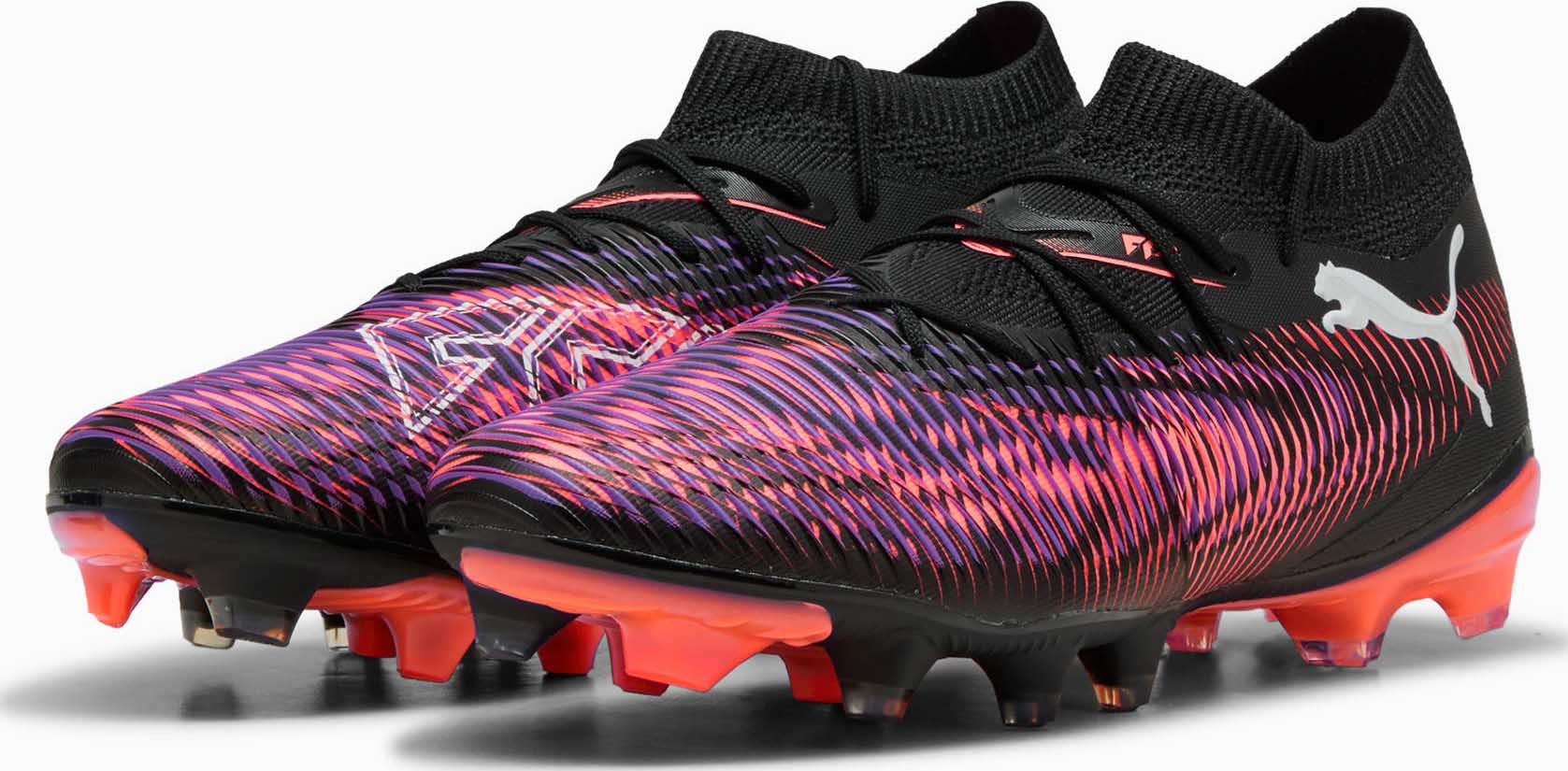 Future 8 Match FG/AG Dame PUMA Black/PUMA White/Glowing Red