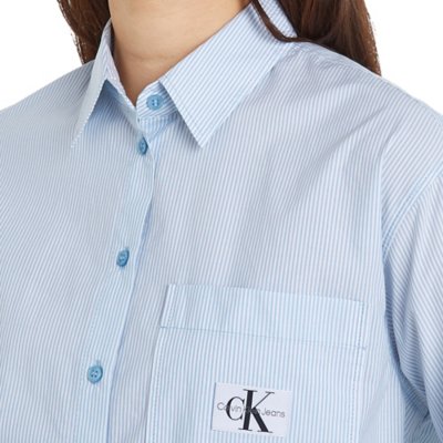 Chemise à manches longues femme Label Relaxed Shirt CALVIN KLEIN