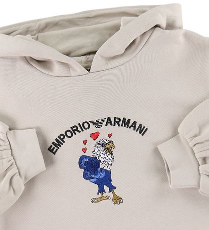 Emporio Armani Sweatkjole - Sølver Cloud