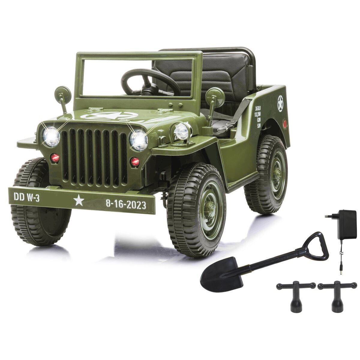 Jamara Jamara Elektrofahrzeug Jeep Willys MB Army grün