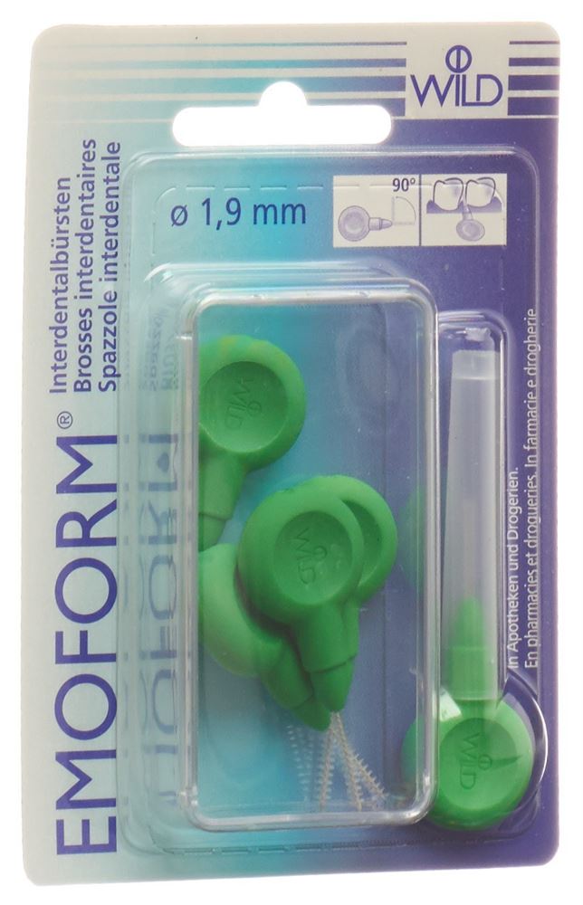 EMOFORM Interdentalbürsten 1.9mm hellgrün 5 Stk