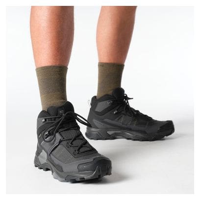 Chaussures Outdoor Salomon X Ultra 5 Mid GTX Noir Homme