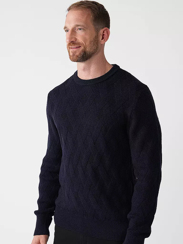 BOSS Pullover ELFREDO dunkelblau