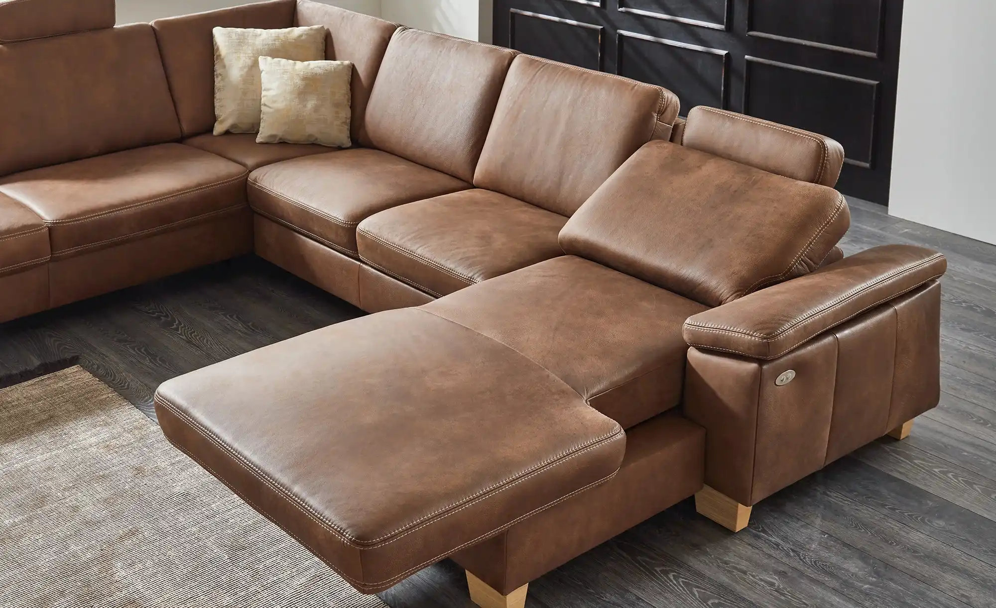 meinSofa Wohnlandschaft Leder Samu