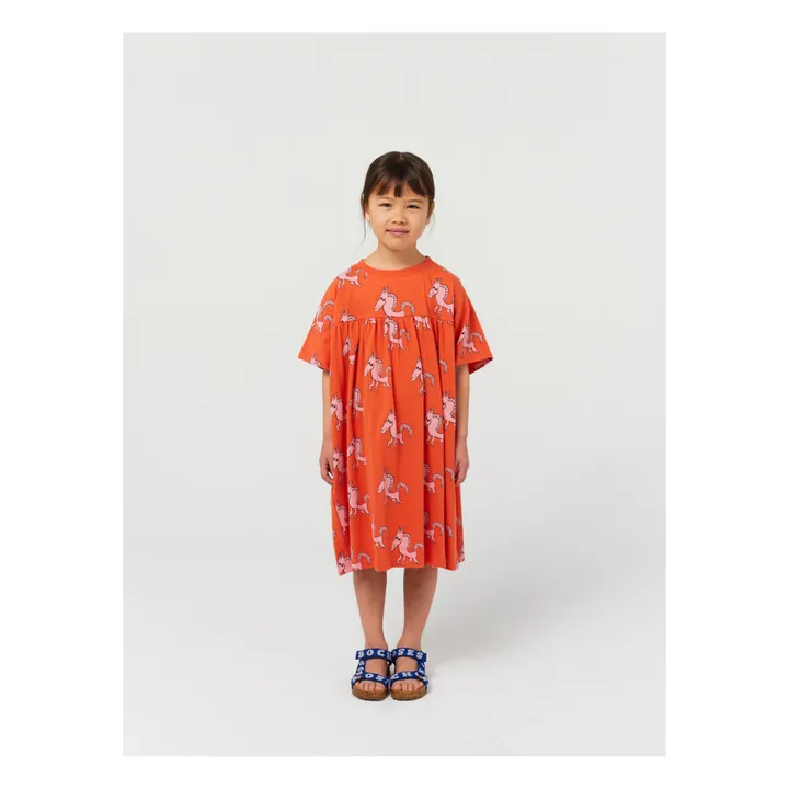Bobo Choses Exclusivité Bobo Choses x Smallable - Robe Coton Bio Cheval Blanc | Terracotta