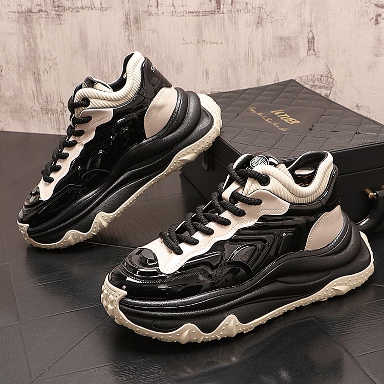 Mr Ozera - Color Block Platform Sneakers
