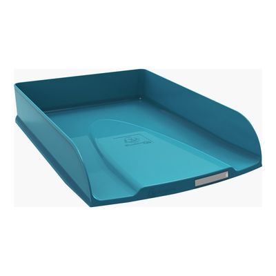 Exacompta NeoDeco - Corbeille à courrier bleu canard - A4+