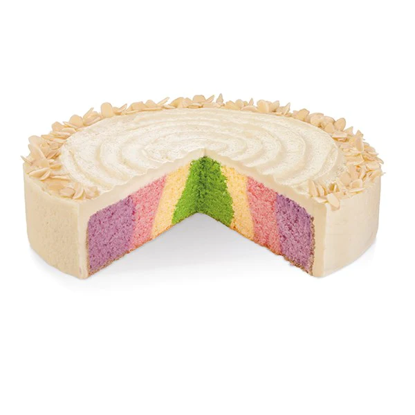 Cercle séparateur gâteaux arc-en-ciel et damiers