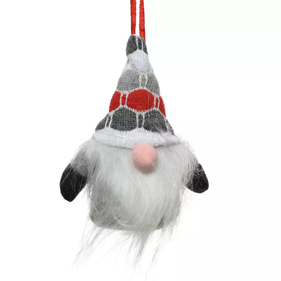 Lutin de Noël à suspendre (H12 cm) Eliott Gris