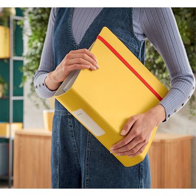 Leitz 180° Active Cozy - Classeur à levier - Dos 80 mm - A4 - jaune
