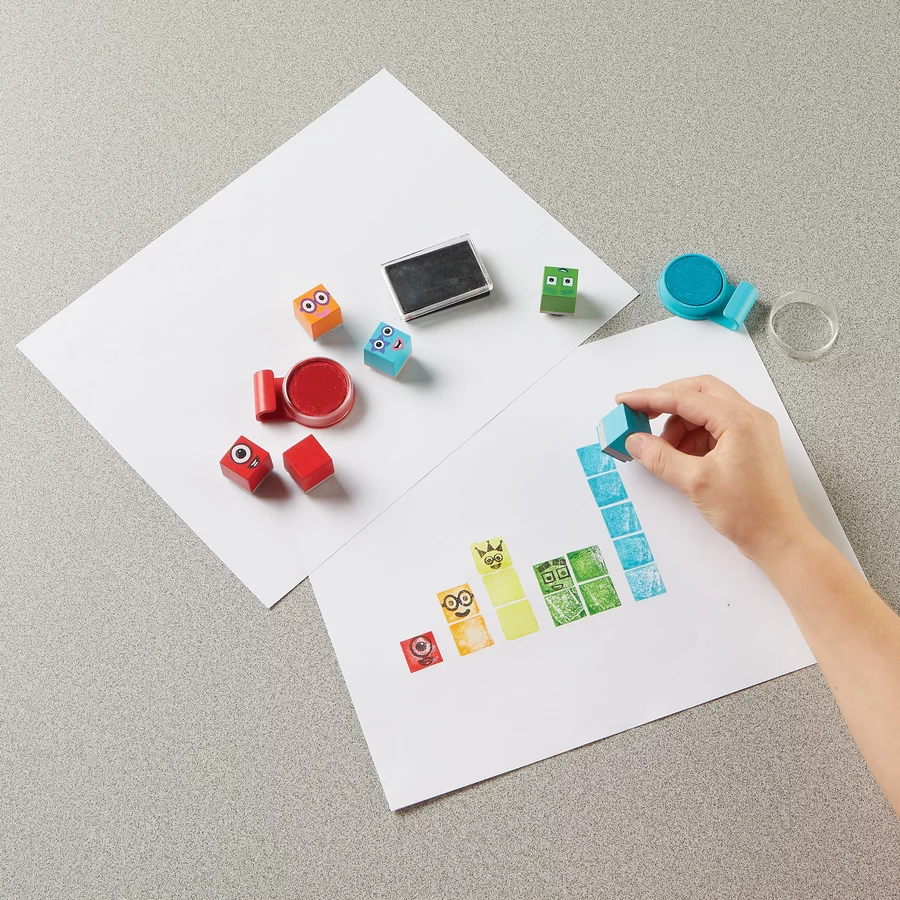 Learning Resources® Numberblocks Stampoline Park Stamp Activity Set