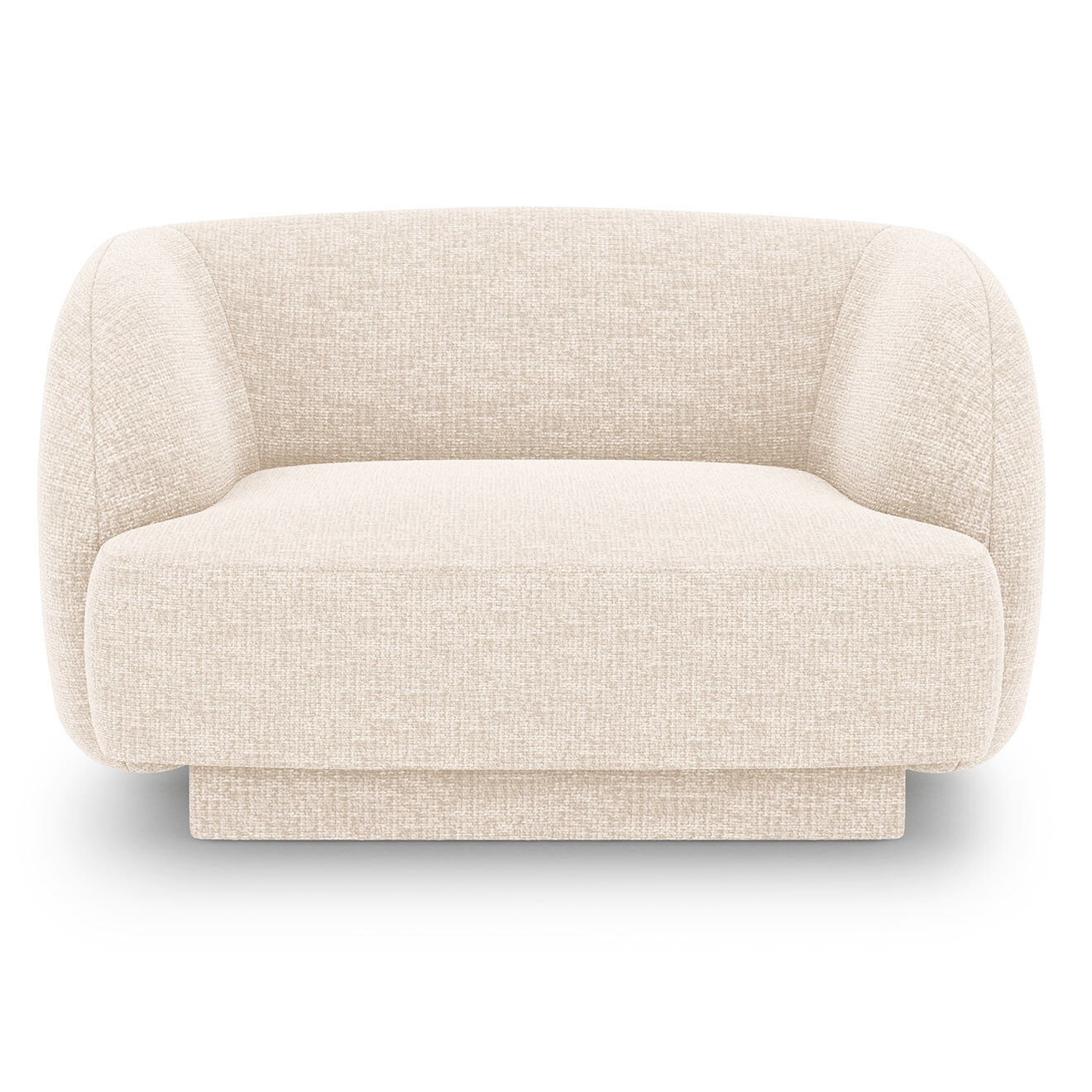 Micadoni Limited Edition Fauteuil Miley beige clair - 109x85x74 cm