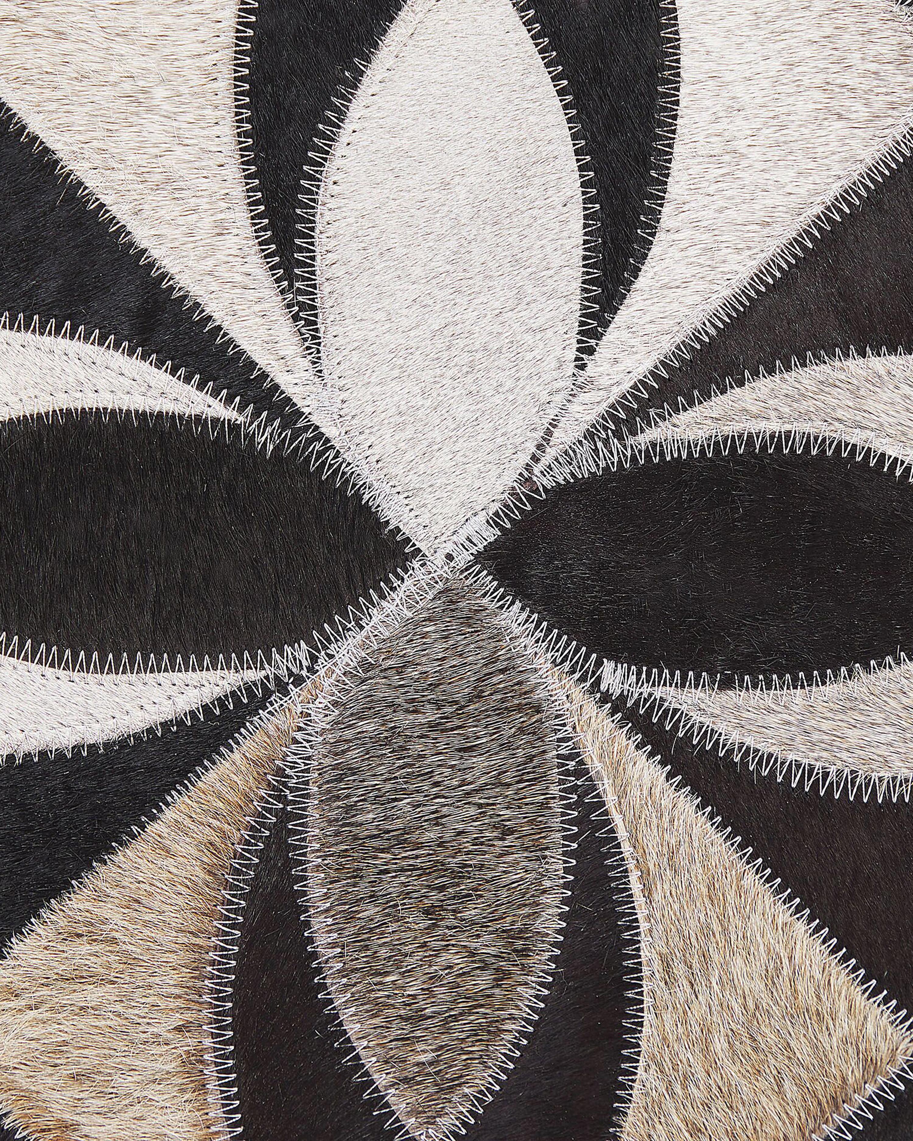 Vloerkleed ISHAN Meerkleurig 140 x 200 cm Leer