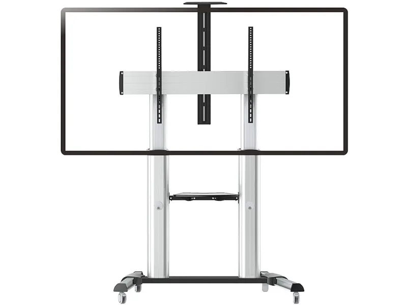 Techly ICA-TR24, Sølv, Sølv, 1 hylder, Sort, 100 kg, 2,54 m (100