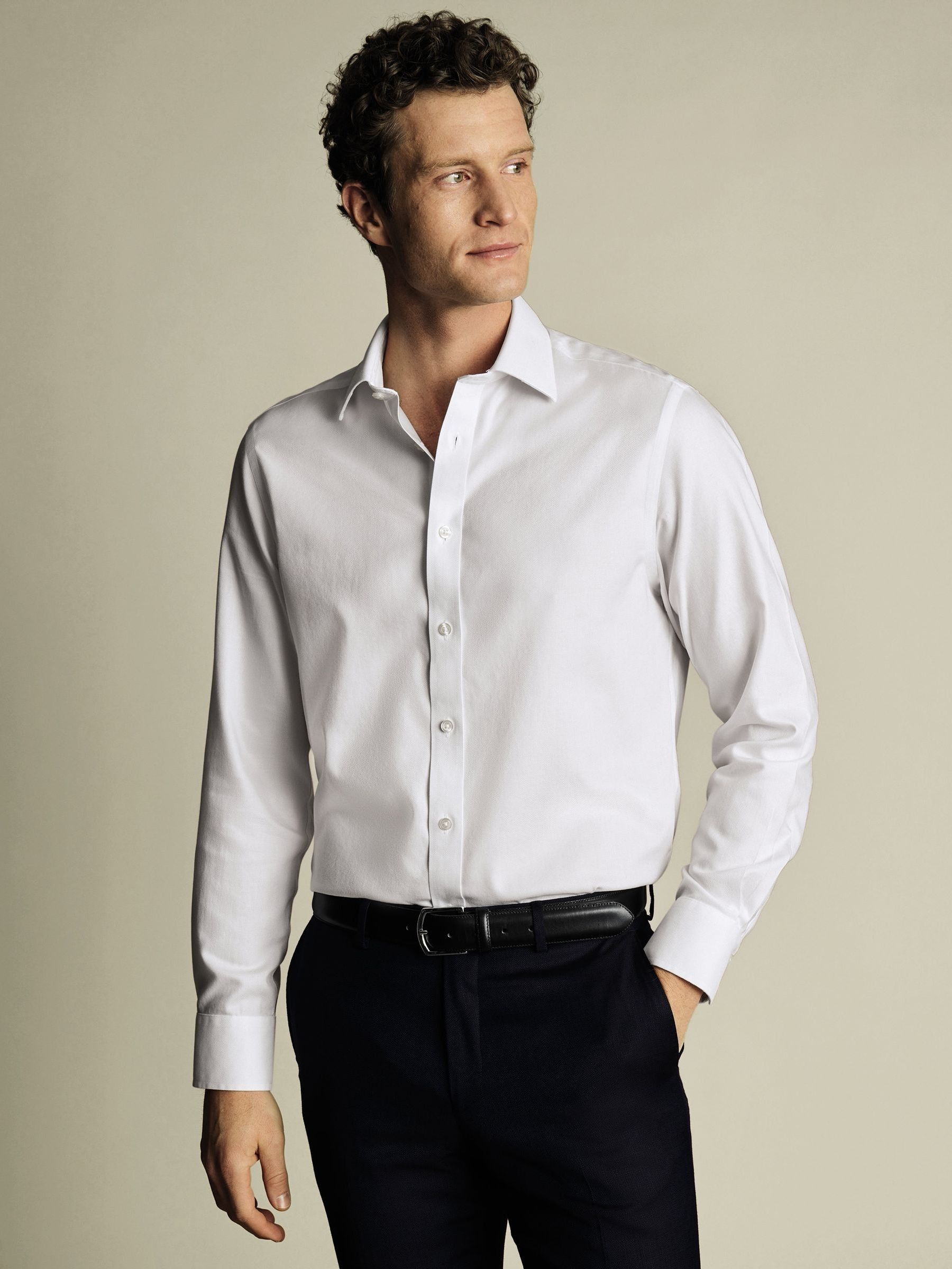 Charles Tyrwhitt Classic Fit Non Iron Royal Oxford 100% Cotton Shirt