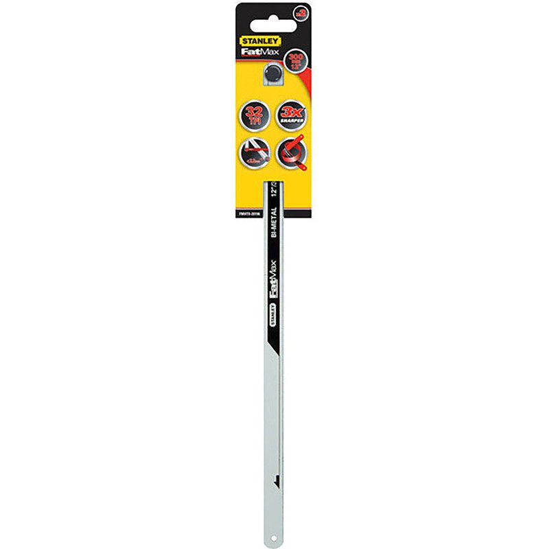 Lame de scie à métaux bi-métal Stanley Fatmax, 12 dents/cm - Lot de 2