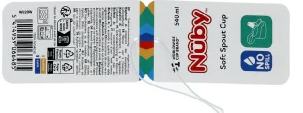 Nuby - Flip It - Drinkbeker - Blauw/Rood - 540ml - Lekvrij