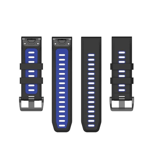 Garmin Fenix 5/6 armbånd silikon Svart blå