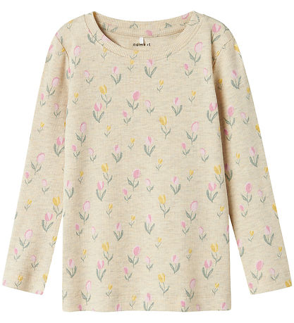 Name It Bluse - NmfFlowerkab - Peyote Melange