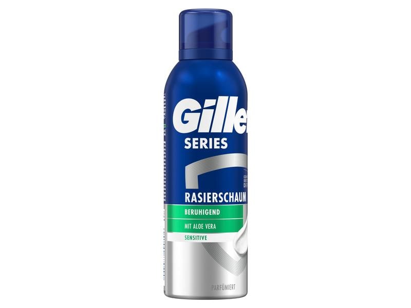 Gillette Rasierschaum Sensitive 250 ml Rasiergel für Männer, welches vor Hautreizungen schützt