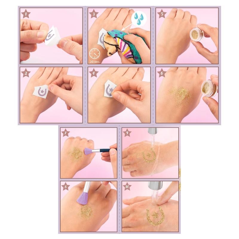 Miss Melody Glitter Tattoo sæt ( 0412657 )