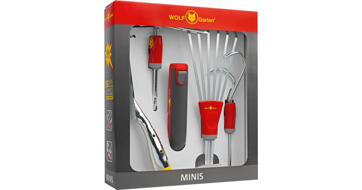 WOLF-Gartenmulti-star Miniset P 262 tuinset  (Rood/grijs, 5-delig)