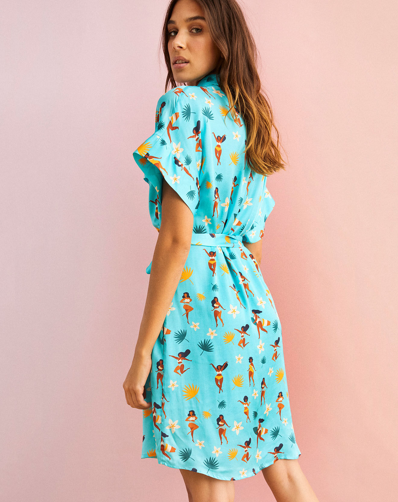 Wild Robe courte Clothilde bleue