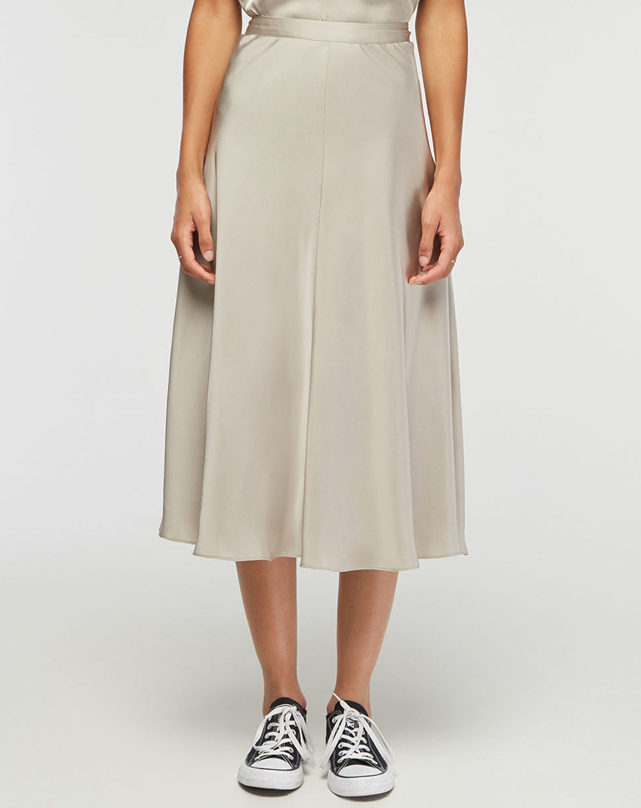 Tommy Hilfiger Jupe en Satin Bias beige