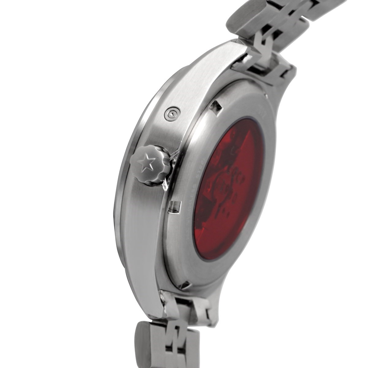 Montre automatique avec date bracelet acier inoxydable SHCHUKA