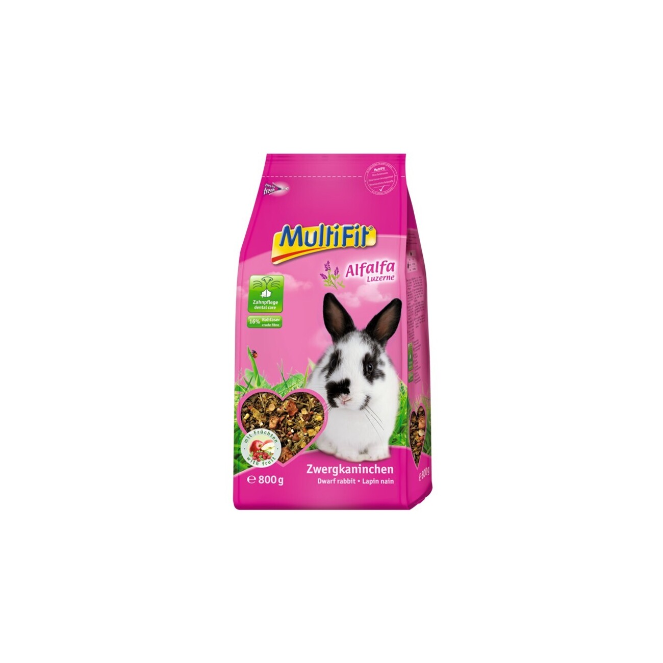 MultiFit für Zwergkaninchen mit Alfalfa 800 g