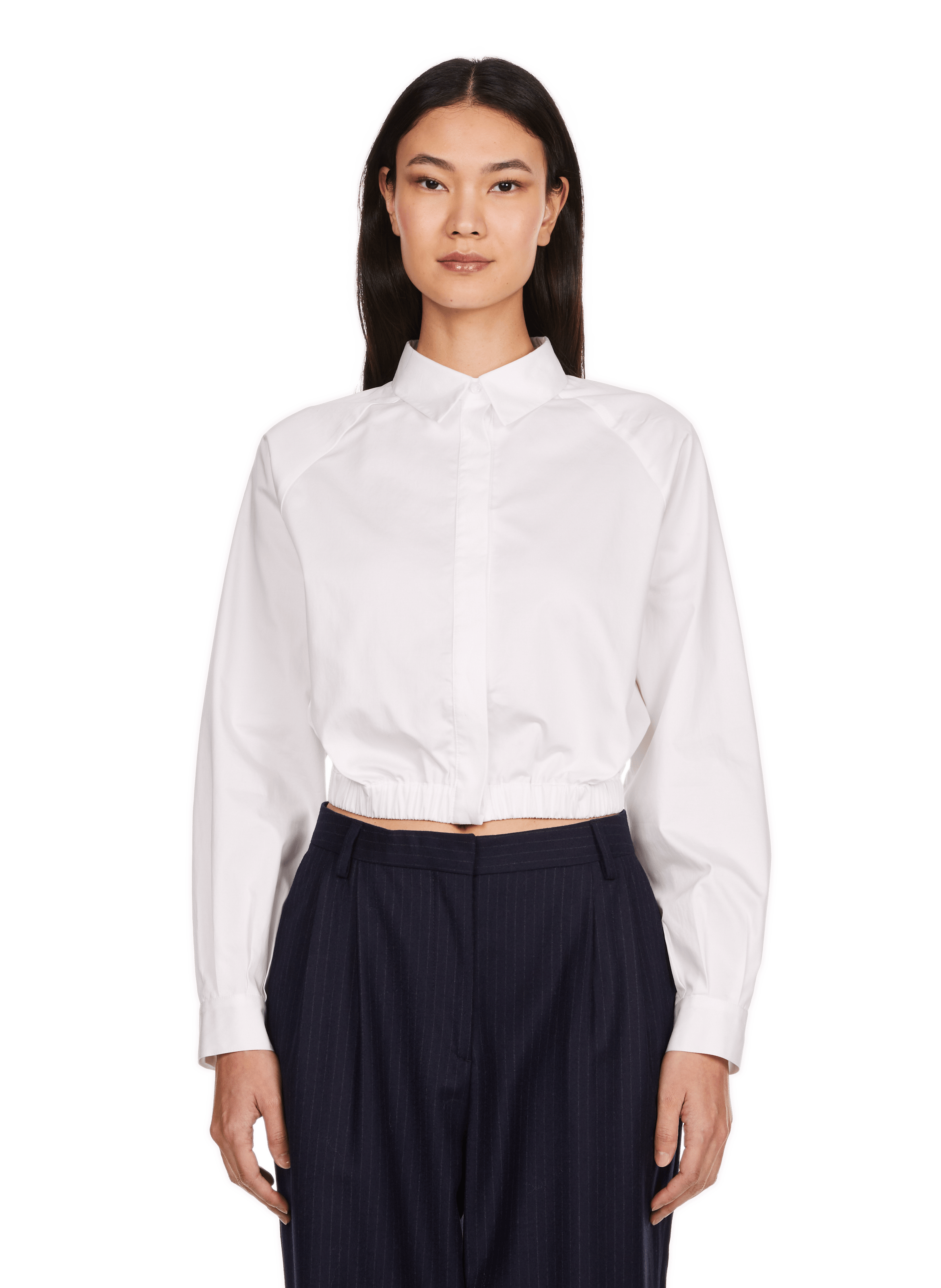 USHO - Chemise courte en coton| Blanc