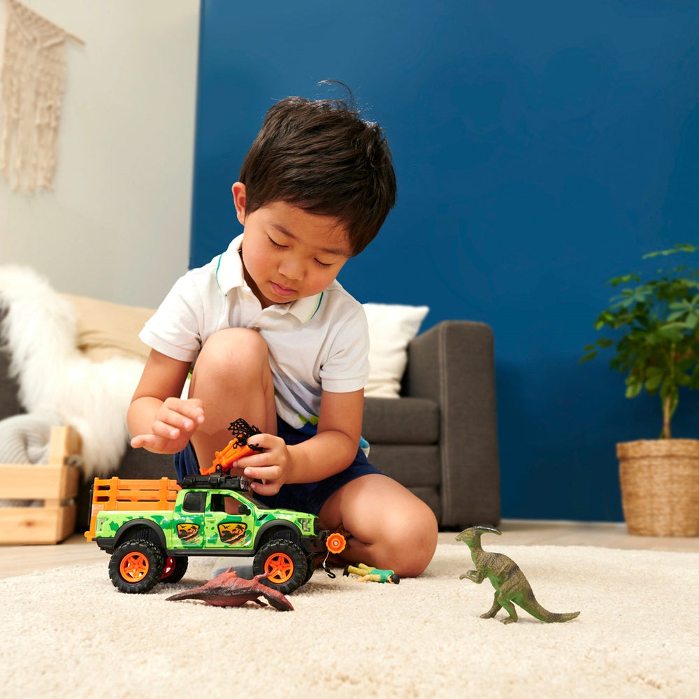 Køb Dickie Toys Dino Jæger Legesæt