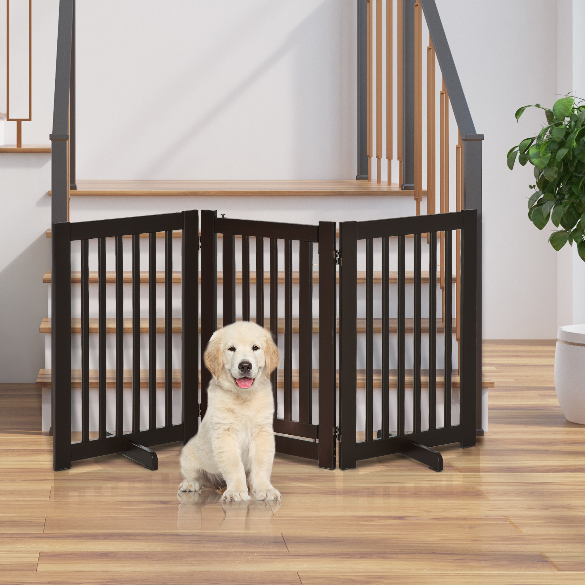 PawHut Absperrgitter für Hunde 155 x 1,5 x 76 cm (BxTxH)