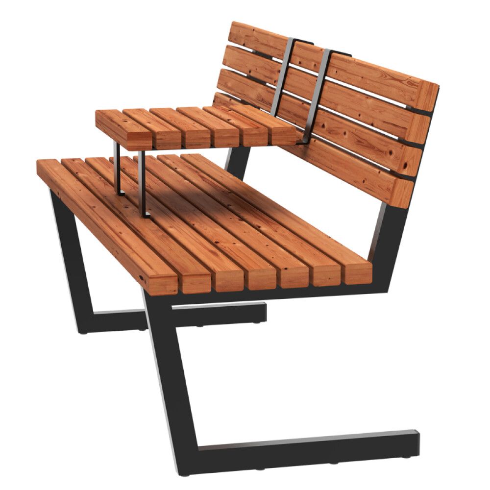 HAGEBENK PLUS RELAX M/BORD 150CM