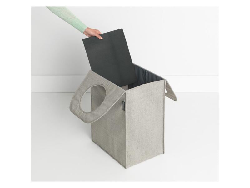 Brabantia Wäschesammler faltbar, 55 Liter, Grau Wäschesack