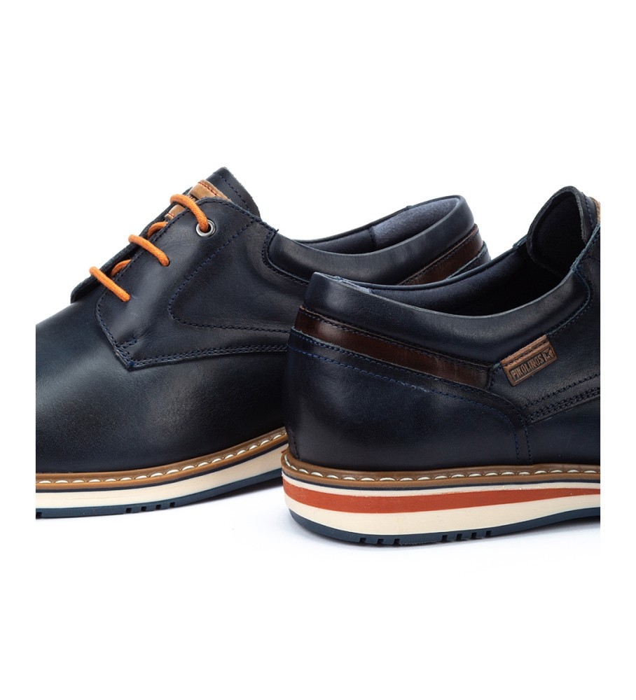 Pikolinos Avila Sapatos de couro azul marinho