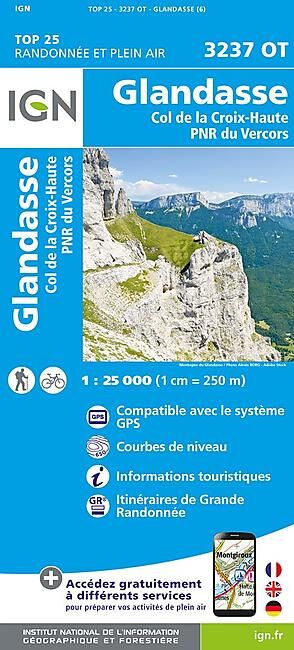 IGN - TOP25 3237OT GLANDASSE 1 25 000