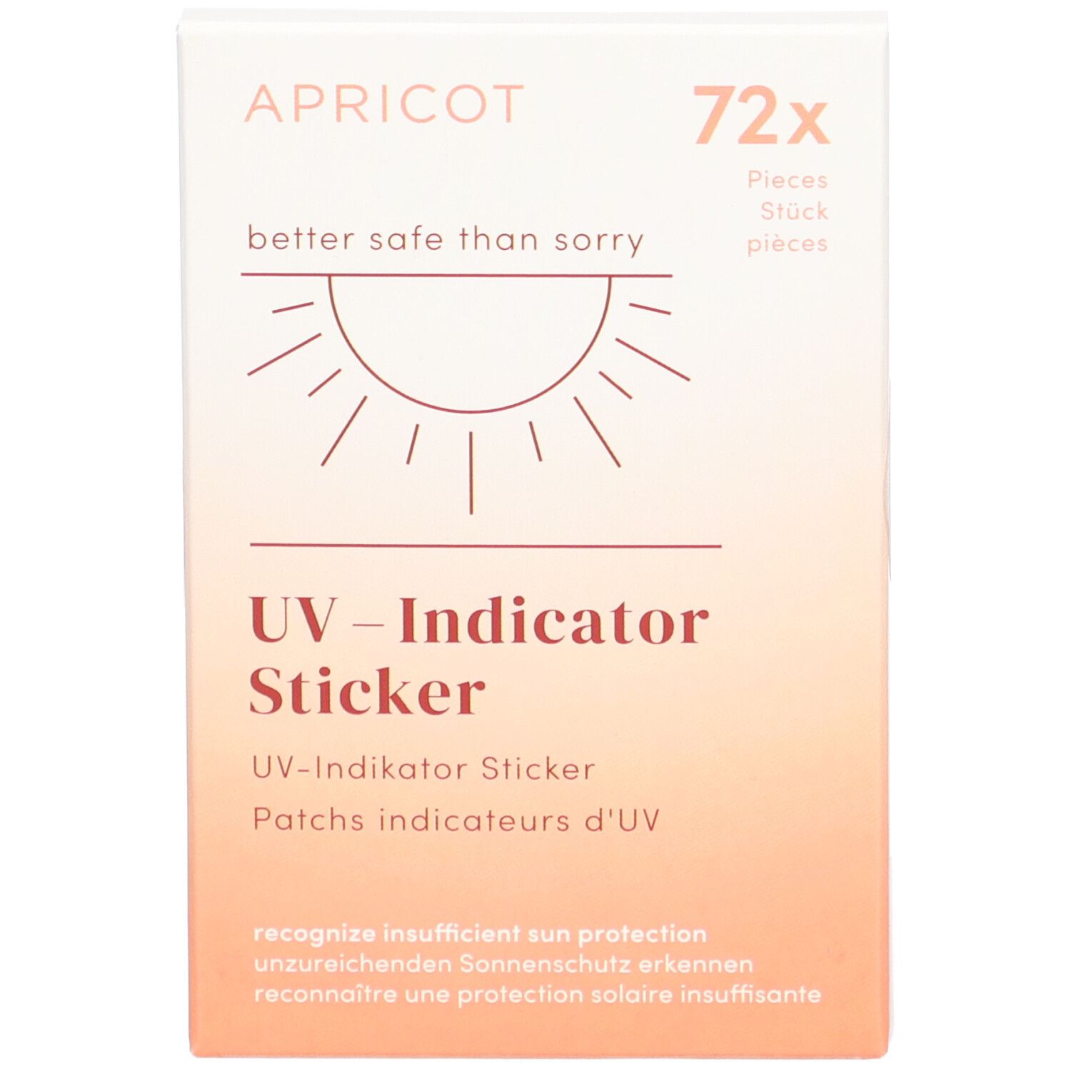 APRICOT UV Indicator Sticker 
