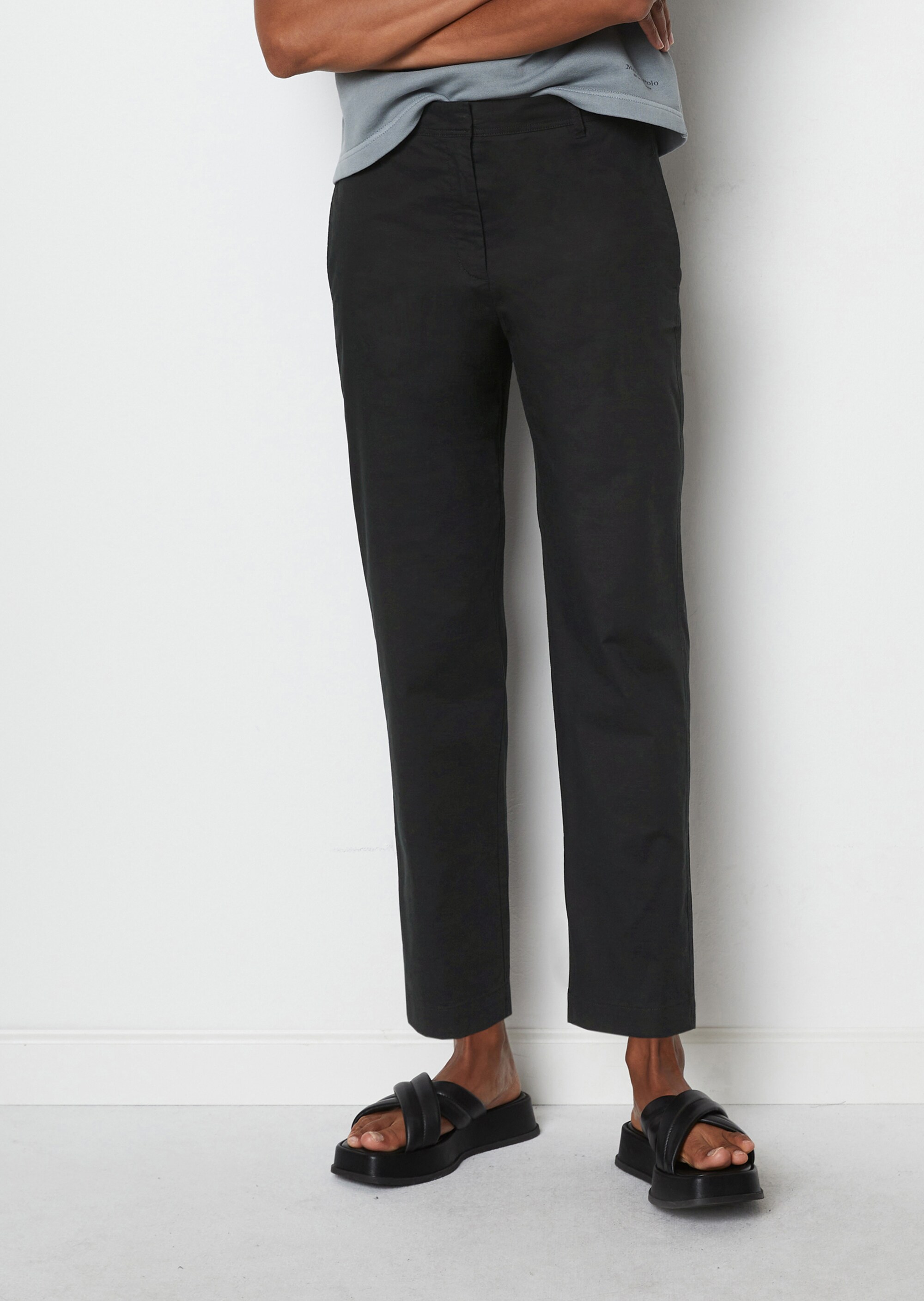 Zigaretten-Hose slimaus stretchigem Organic Cotton-Hanf-Mix