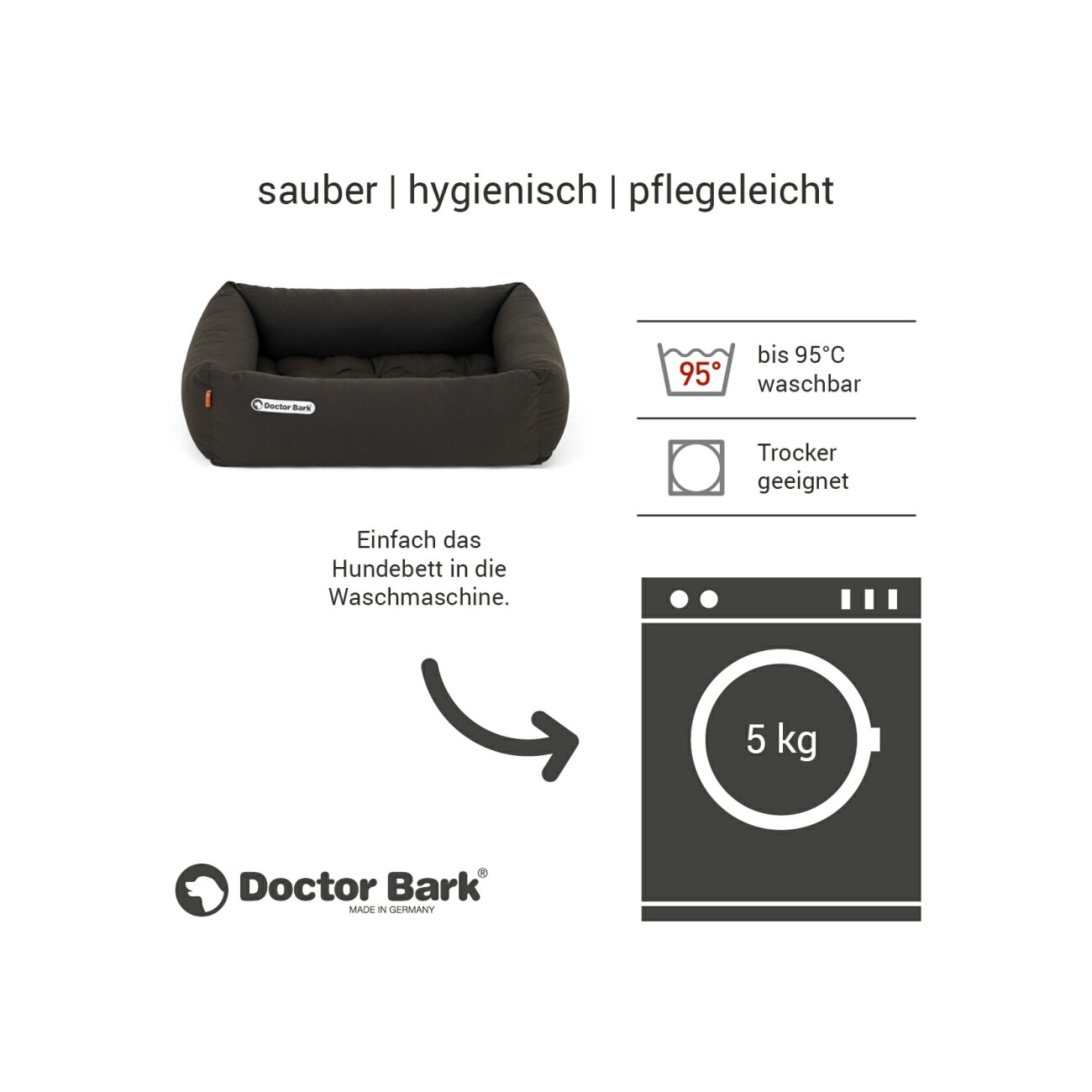Doctor Bark Hundebett braun S