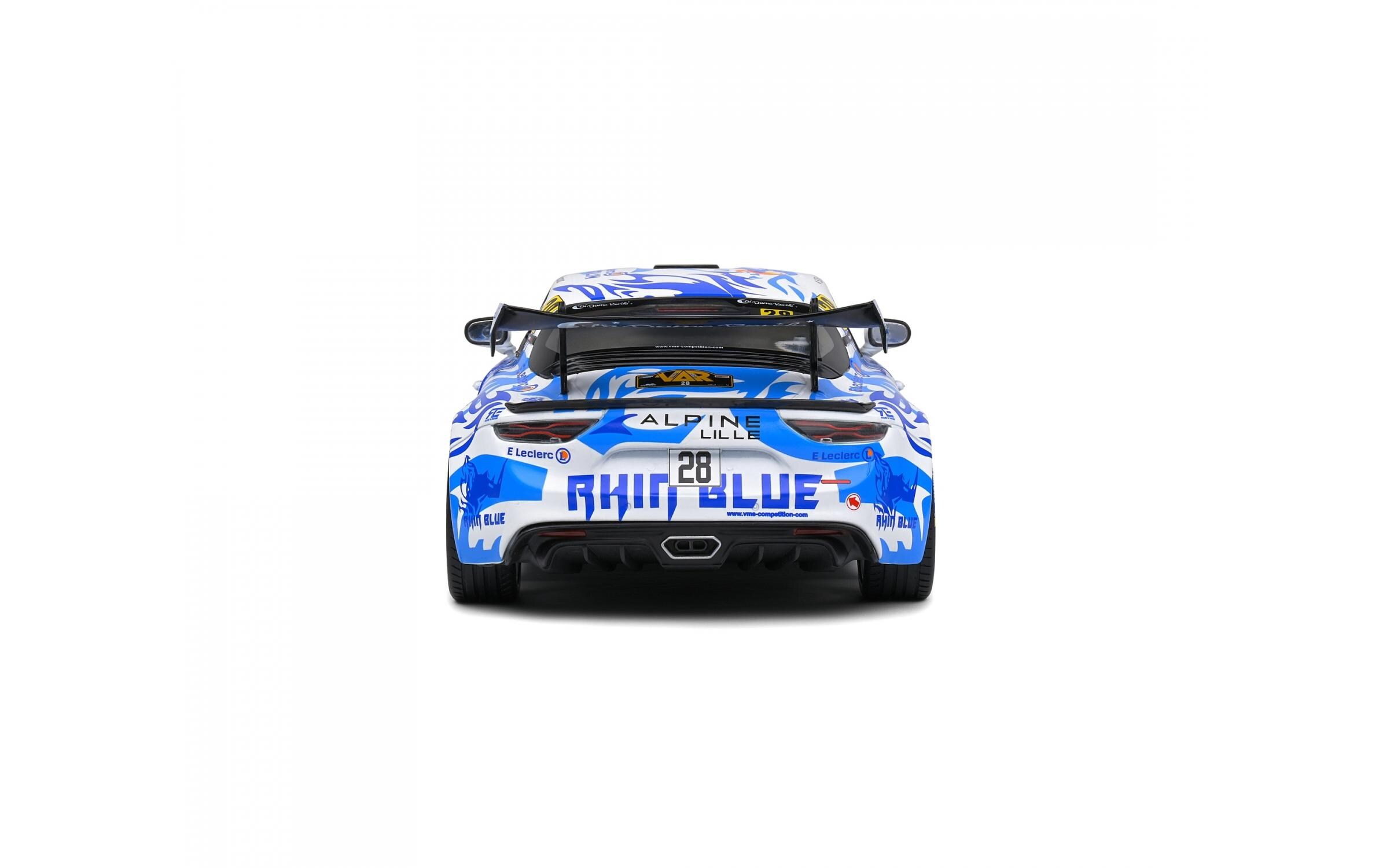 Rennwagen Alpine A110 Rallye #28, 1:18Detailgetreues Modellauto für Sammler im Massstab 1:18
