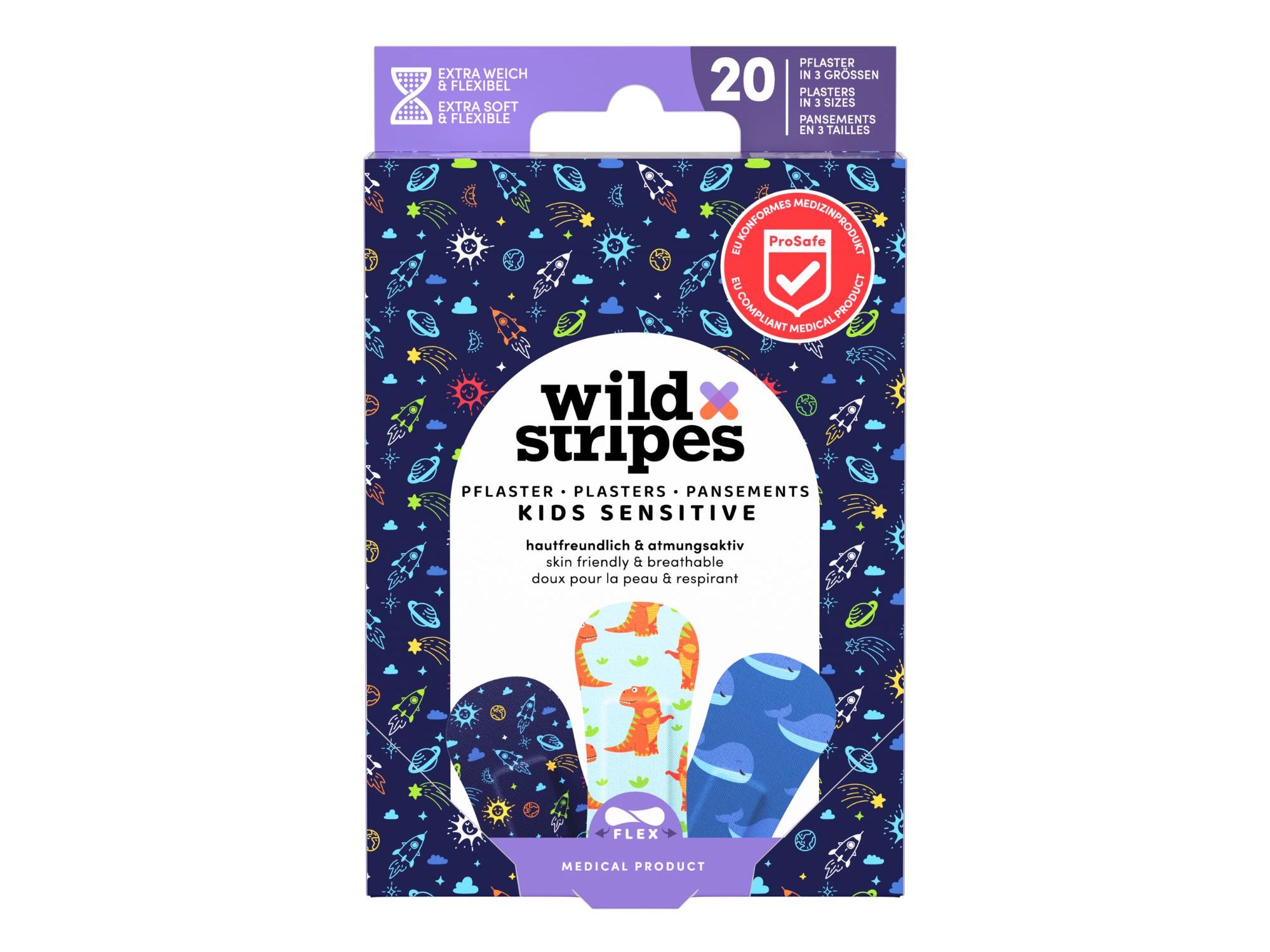 PENSOS RÁPIDOS WILD STRIPES KIDS SPACE 20 UN